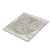 Art Nouveau Bloemen Minimalisme Tegeltje (Zijkant)