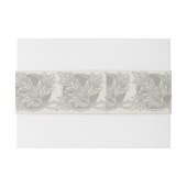 Art Nouveau Bloemen Minimalisme Uitnodigingen Wikkel (Achterkant Voorbeeld)