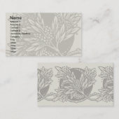 Art Nouveau Bloemen Minimalisme Visitekaartje (Voorkant / Achterkant)