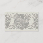 Art Nouveau Bloemen Minimalisme Visitekaartje (Achterkant)