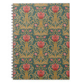 Art Nouveau bloemen Notitieboek (Voorkant)