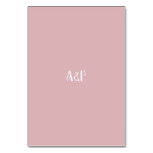 Art Nouveau Bloemen Roze en groene bruiloft Kaart (Achterkant)