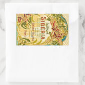 Art nouveau bloemenbeautylotion Siberië label (Tas)