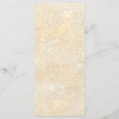  Art Nouveau Bloemenbruiloft Menu (Achterkant)