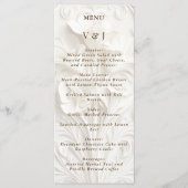 Art Nouveau Bloemenbruiloft Menu (Voorkant)