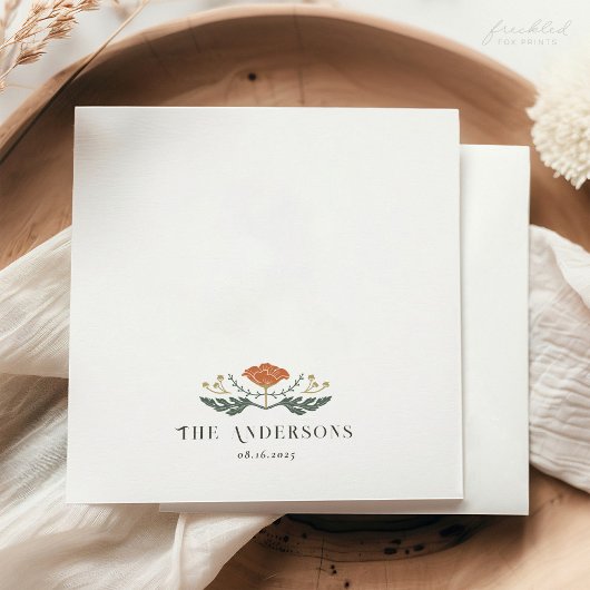 Art Nouveau Bloemencocktail servet