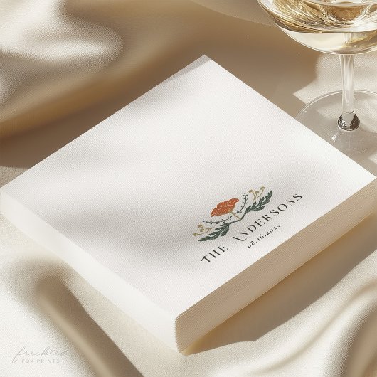 Art Nouveau Bloemencocktail servet