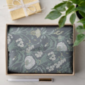 Art Nouveau Bloemencrème Groen Tissuepapier (Geschenk)