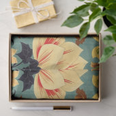 Art Nouveau Bloemendecoupage Tissuepapier (Geschenk)