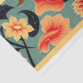 Art Nouveau Bloemendecoupage Tissuepapier (Detail)