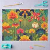 Art Nouveau Bloemendecoupage Tissuepapier (Craft)
