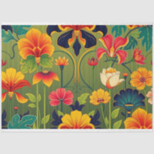 Art Nouveau Bloemendecoupage