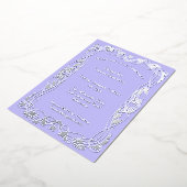 Art nouveau bloemenframe folie uitnodiging (Gedraaid)