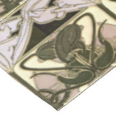 Art Nouveau Bloemenfries van Alphonse Mucha Tafelkleed (Gekanteld)