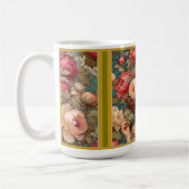 Art Nouveau Bloemenfruit Vrouw Mok (Links)