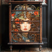  Art Nouveau Bloemengodin Victoriaans Boho Tissuepapier