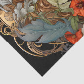 Art Nouveau Bloemengodin Victoriaans Boho Tissuepapier (Detail)