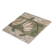 Art Nouveau Bloemengrens ornament Tegeltje (Zijkant)