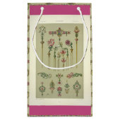 Art nouveau bloemenhaarspeld Victoriaans sieraden  Klein Cadeauzakje (Achterkant)