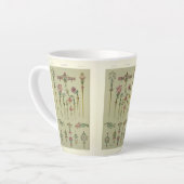 Art nouveau bloemenhaarspelden anton seder Victori Latte Mok (Linkerhoek)