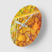 Art nouveau bloemenkalebas elegante herfst sinaasa ronde klok (Hoek)