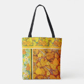 Art nouveau bloemenkalebas elegante herfst sinaasa tote bag (Achterkant)