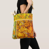 Art nouveau bloemenkalebas elegante herfst sinaasa tote bag (Dichtbij)