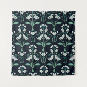 Art nouveau bloemenmotief, abstract naadloos motie wandkleed