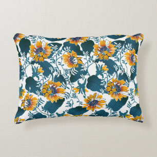 Art Nouveau, bloemenmotief. Accent Kussen