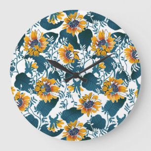 Art Nouveau, bloemenmotief. Grote Klok