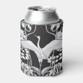 Art Nouveau: Bloemenvogelillustratie Blikjeskoeler (Blikje Voorkant)