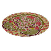 Art Nouveau bloemetjesbehang. Snijplank (Hoek)