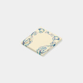 Art nouveau bloemframe post-it® notes (Schuin)