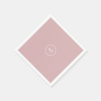 Art Nouveau bloemige roze trouw Servet