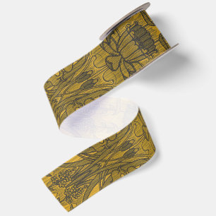 Art Nouveau bloemmotief decoratief vintage Satijnen Lint