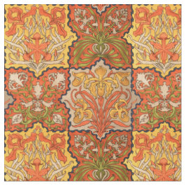  Art Nouveau bloemmotief "Quilt" Stof