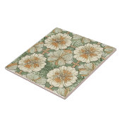 Art Nouveau bloempatroon  Tegeltje (Zijkant)