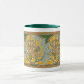 Art Nouveau Bloemrand - Mok (Midden)
