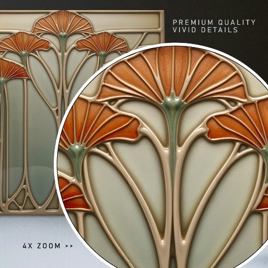 Art Nouveau Bloom [Set 4/4] Tegeltje