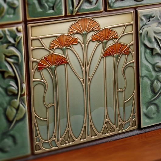 Art Nouveau Bloom [Set 4/4] Tegeltje