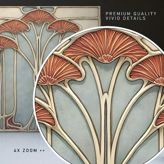 Art Nouveau Bloom Tegeltje