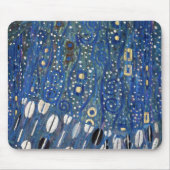 Art Nouveau Blue Gold Gustav Klimt Pattern Muismat (Voorkant)