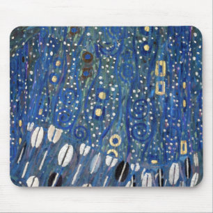 Art Nouveau Blue Gold Gustav Klimt Pattern Muismat