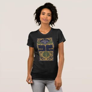 Art Nouveau Blue Lily T-shirt