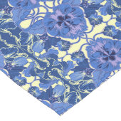 Art Nouveau Blue Pansies Table Runner Lange Tafelloper (Hoek)