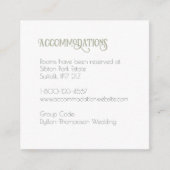 Art Nouveau Blush  Butterfly-accommodaties Informatiekaartje (Voorkant)