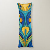 Art Nouveau Body Pillow Lichaamskussen (Achterkant (Verticaal))