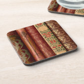 Art Nouveau Boekachtige Bibliotheek Onderzetters (Linkerzijde)