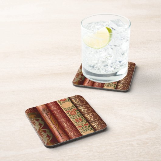 Art Nouveau Boekachtige Bibliotheek Onderzetters (Rechterzijde)