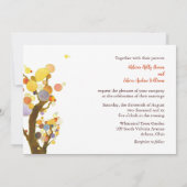 Art Nouveau Bomen Landelijk Huwelijk Kaart (Achterkant)